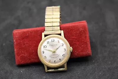 Vintage Dominion 17j Shock Resist Unbreak Mainspring Wristwatch Watch • $9.99