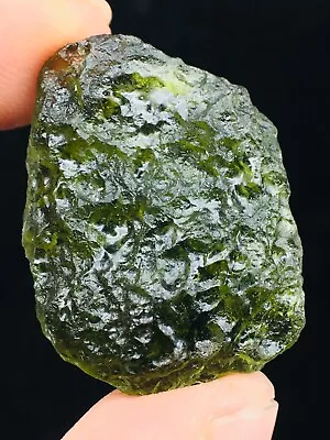 19ct Meteorite Moldavite Green Impact Fragment Meteor Stone Space Asteroid+coa • $6.08