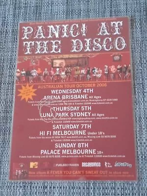 Panic At The Disco - 2006 Australia Tour Poster - Signed Autographed - Laminated • $27.95