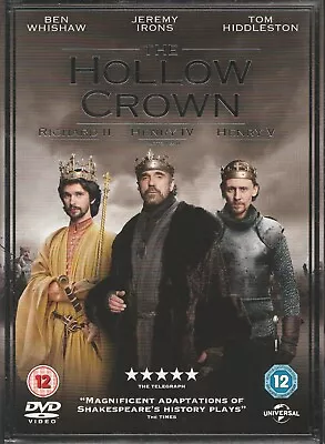 THE HOLLOW CROWN 4xDVD 2012 Ben Whishaw/Jeremy Irons/Tom Hiddleston • £15