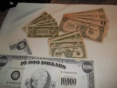 Vintage Paper Play Money Lot Hong Kong 42 Bills Various Sizes • $3.99