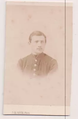 Vintage CDV Gabriel Dulong De Rosnay Militaire Homme Uniforme Le Roch Photo M21 • $19.80