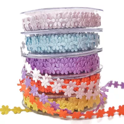 Daisy Flower Ribbon Trim Colours - Scrapbook Wedding Sewing Craft Embellishment • £3.30