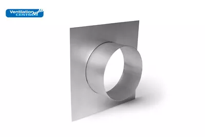 100mm Dia Metal Spigot Plate Square Ventilation Galv Steel Ducting Fitting 4  • £19.78