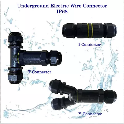Underground Cable Joint Connector IP68 Waterproof Electrical Wire Connector • £7.89