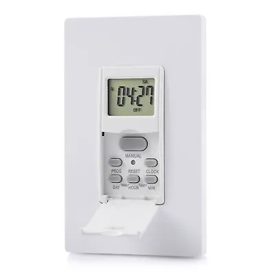 DEWENWILS Indoor In Wall Light Timer Switch 7Day Digital Timer Switch For Fans • $13.59