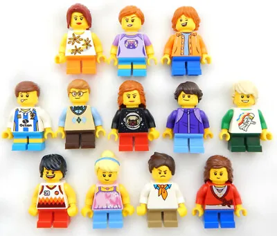 NEW LEGO 5 RANDOM CHILDREN MINIFIG LOT Minifigure Figure Girl Boy Kids • $12.49