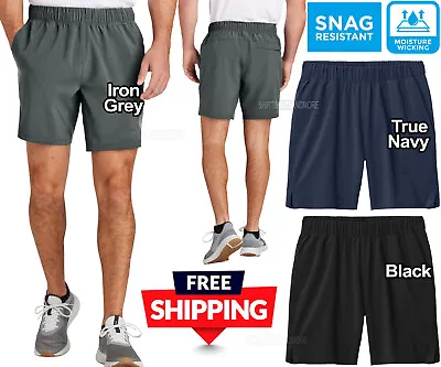 Mens 7  Moisture Wicking Snag Resistant Shorts Gym Exercise Workout Run XS-4XL • $20.99