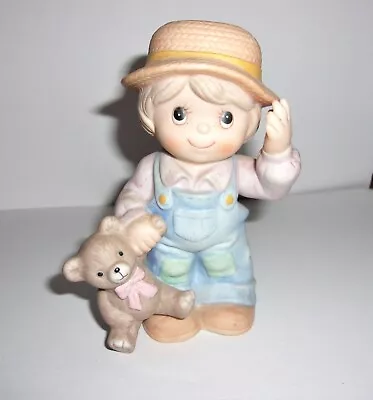 Vintage #1403 Homco Home Interiors Boy Holding Teddy Bear 4.5  • $5.95