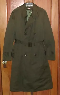 Vintage US Army Trenchcoat With Wool Liner 1960s Small/Reg 8405-261-6502 • $19.98