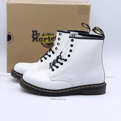 Size 10 Men's / 11 Women's Dr. Martens 1460 Lace-Up Combat Boots 11822100 White • $95.96