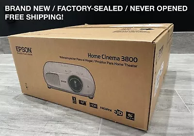 NEW & SEALED W/FREE SHIPPING! Epson Home Cinema 3800 4K PRO-UHD 3-Chip Projector • $1400