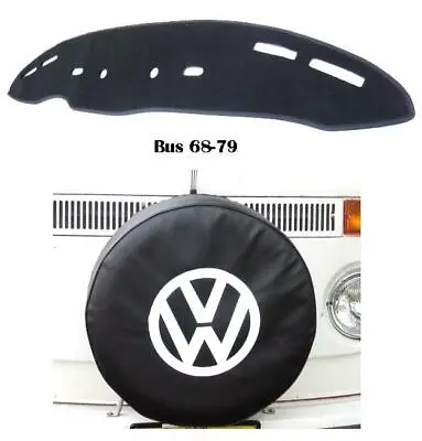$119.90 • Buy Vw Bus Kombi Baywindow Spare Wheel Cover And Dash Cover Kit 2pcs Free Delivery