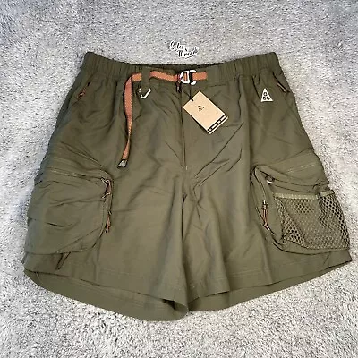 Nike ACG 'Snowgrass' Cargo Shorts Size XL Men Green Khaki Black DN3945-325 • $154.49