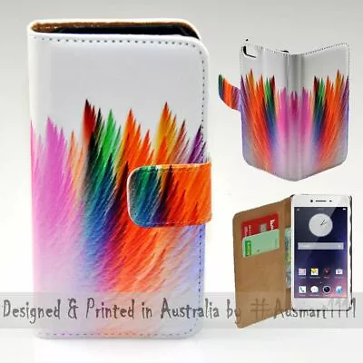 For OPPO Series - Abstract Feather Theme Print Wallet Mobile Phone Case Cover  • $13.98