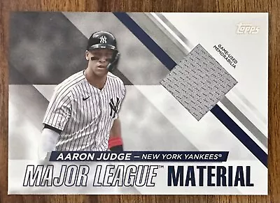 2024 Topps Series 1 Major League Material Relic #MLM-AJ Aaron Judge NY Yankees • $2.99