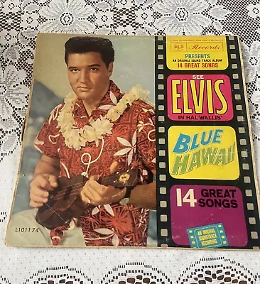 Elvis Presley Blue Hawaii  Movie Soundtrack Vintage Vinyl LP Record Great Hits • $50