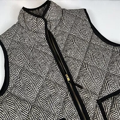 J Crew Vest Women's Size Small Herringbone Quilt Pattern Puffer Excursion • $19.99