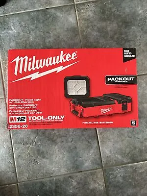 Milwaukee M12 Packout Flood Light USB Charging 2356-20 New Factory Sealed • $107.50