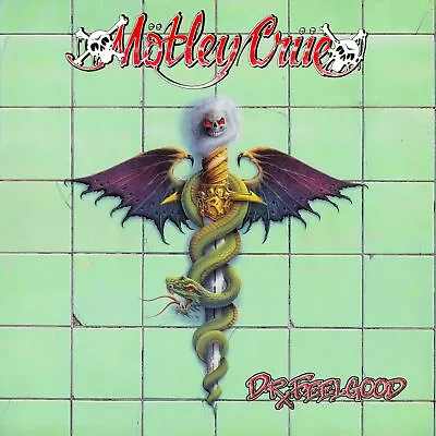 MOTLEY CRUE Dr Feelgood BANNER HUGE 4X4 Ft Fabric Poster Tapestry Flag Album Art • $24.99