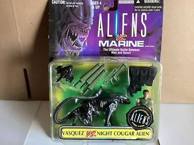 Aliens Vs Marine VASQUEZ   Figure Original Kenner 1996Night Cougar 2 Pack Rare  • $80