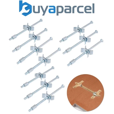 £13.54 • Buy Trend PC/10/M Kitchen Worktop Joining Bolts 150mm Panel Butt Connectors 10 Pack