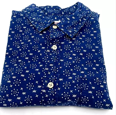 Mossimo Supply Co Men's Shirt Polo  Size L Large Collared Blue Pattern • $6