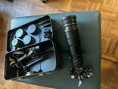 Zenit 12S. Long Lens Camera Zenit Black Boxed Extra Lenses. Made In USSR  • £300