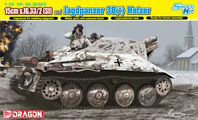 £47.99 • Buy Dragon 1/35 15cm S.IG.33/2 (Sf) Auf Jagdpanzer 38(t) Hetzer (with Interior) W...
