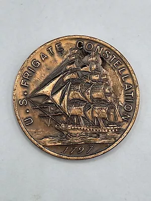 US Frigate Constellation 1797 Commemorative Souvenir Coin First USA Navy Ship • $40