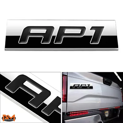  AP1 Polished Metal 3D Decal Black Emblem Exterior Sticker For 00-03 Honda S2000 • $7.89