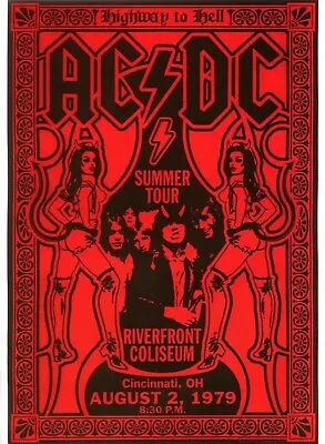 AC DC MUSIC  A4  POSTER.  POP Graffiti Art Home OfficeART MADE IN THE UK *** • £2.79