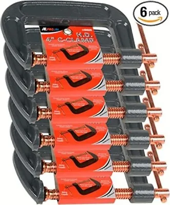 6pc 4  C-clamps Heavy Duty Steel • $38