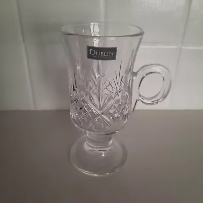 LN- Shannon Crystal Irish Coffee Glass -Dublin Collection-5 7/8 H--elegant • $11.99