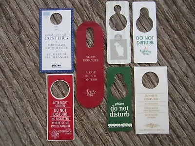 Vintage Do Not Disturb Service Door Hangers US European Hotels P&O Ferries (7) • $29.99