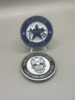 $40 • Buy Harris County Sheriff’s Office Street Gang Investigations Coin Set. Sn #187, 188