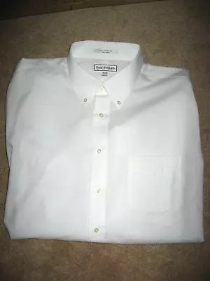 Mens White Ray PAUL FREDRICK EasyCare Dress Shirt 18-36  2XLT • $19.99