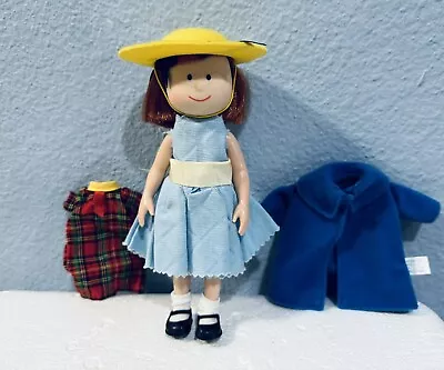 Madeline Doll By Eden Plastic 7  With Plaid Dress Jacket Shoes Hat Blue Dress • $44.99