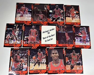 Complete Set Rare 1990 Best Of The Best MICHAEL JORDAN 13 Card Set With Cover NM • $10.99