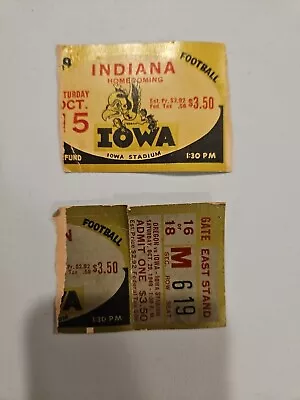 Vintage Iowa Hawkeyes Ticket Stubs • $40