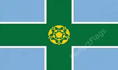 £4.25 • Buy DERBYSHIRE FLAG - DERBYSHIRE COUNTY FLAGS - Choose Size 3x2, 5x3, 8x5 Feet