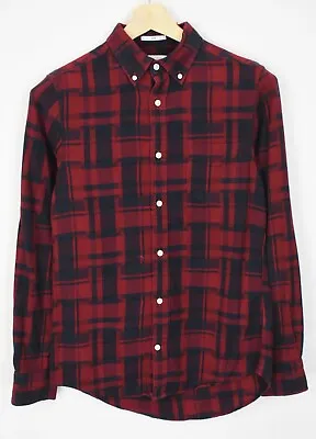 £35.99 • Buy GANT Rugger Slim Shirt Men's SMALL Flannel Long Sleeve Plaid Pattern Pocket