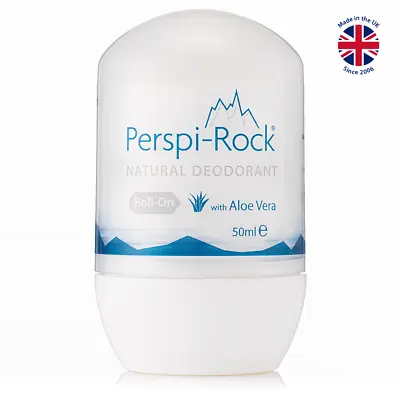 £4.95 • Buy Perspi-Rock® Natural Deodorant Roll-On With Aloe Vera 50ml