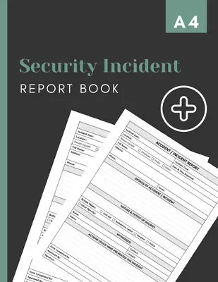 Security Incident Report Book: HSE Complaint Accident & Incident Log Book To All • £9.53