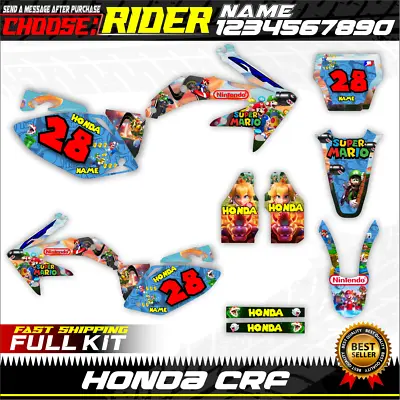 Honda Crf450r 2005 2006 2007 2008 Kit Graphics Decals Stickers Crf 450 R 450R • $139.99