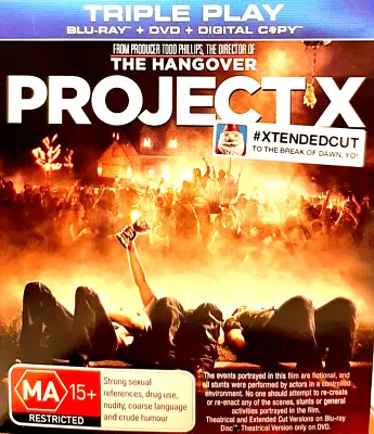 PROJECT X -  Thomas Mann Oliver Cooper - BLURAY + DVD + DIGITAL • $4.95