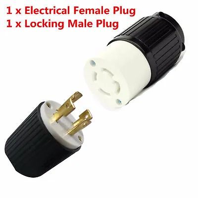 30Amp 125/250V Volt Male Female Twist Lock 4 Wire Plug Nema L14-30 Receptacle • $13.29