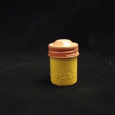 Vintage Kodak Film Metal Canister Container Yellow And Red Embossed  • $5