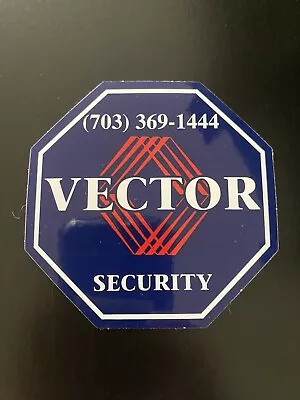 💥Vector Security Window/Door Sticker/Decals | Lot Of 6 | 3.5” X 3.5” • $11.99