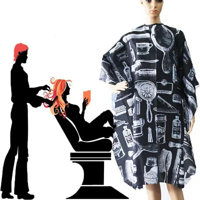 £3.95 • Buy Pro Adult Salon Apron Hair Cut Hairdressing Hairdresser Barbers Cape Gown Cloth